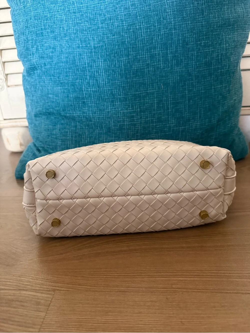 New! Woven Leather Purse
